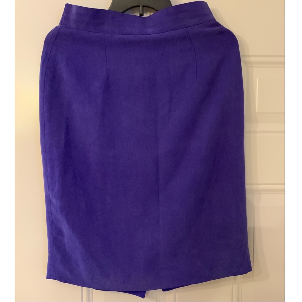 Purple silk skirt